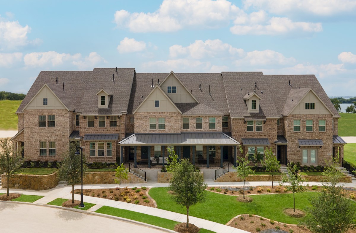 townhome brick and stone exterior 