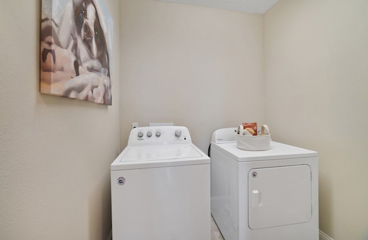 Bradford laundry room with washer and dryer