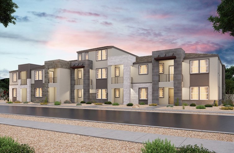 Modern two- and three-story townhomes