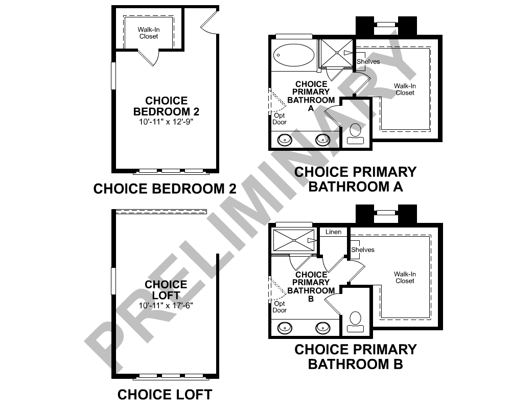 Choice options for 2nd Floor