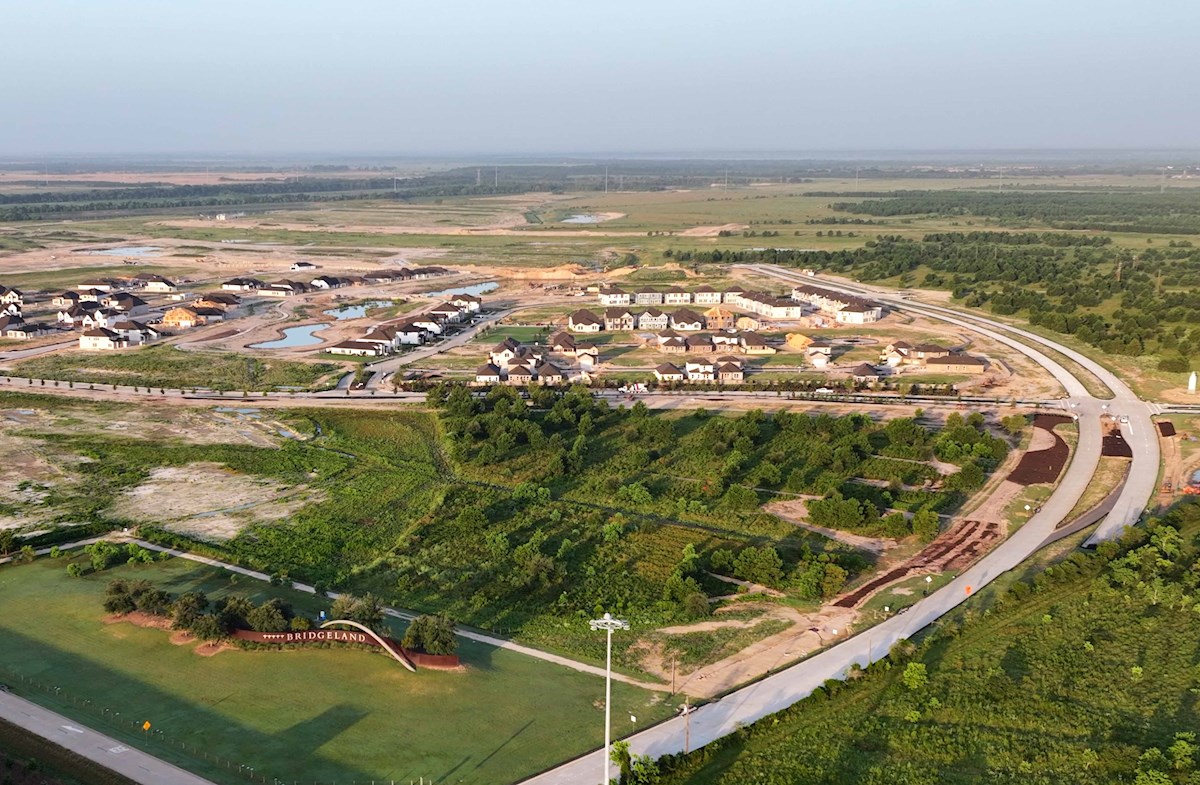 aerial view of the community