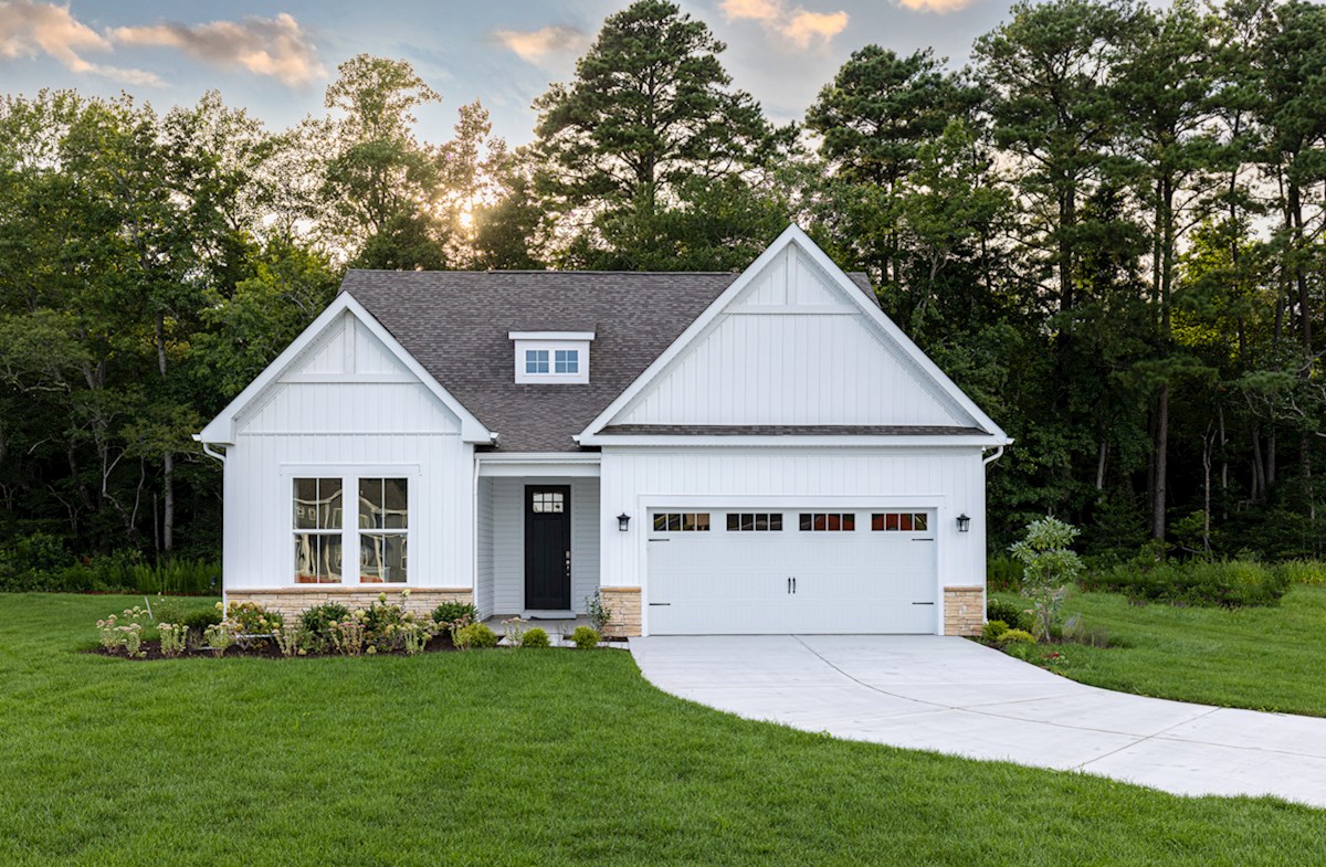 single-family home exterior with white siding