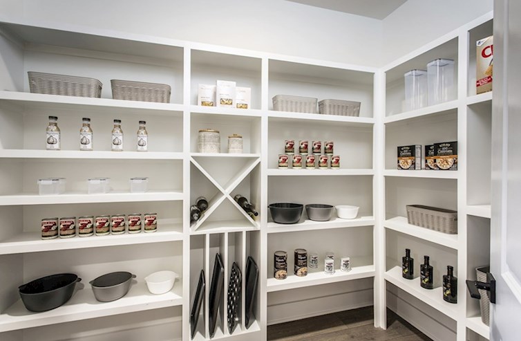 Sherwood pantry with tons of shelves and storage space