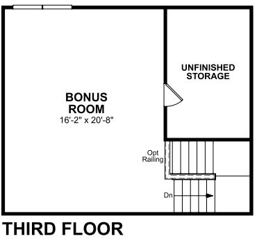Main floor plan for 3rd Floor