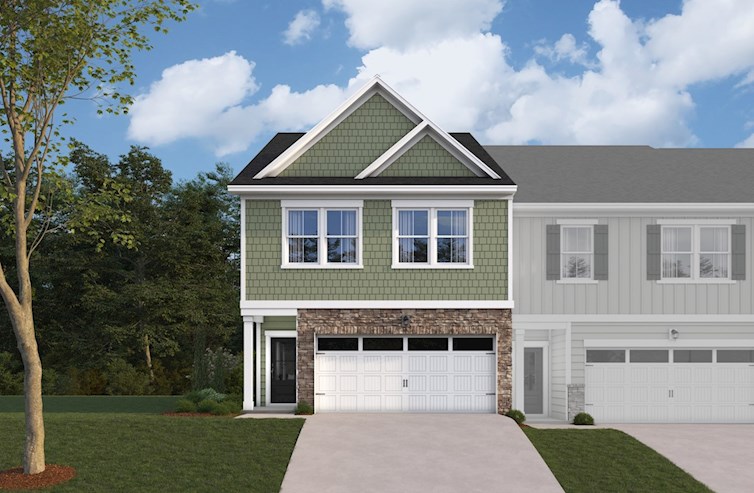 3-story townhome exterior