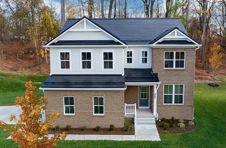 2-car side-load garage single-family home