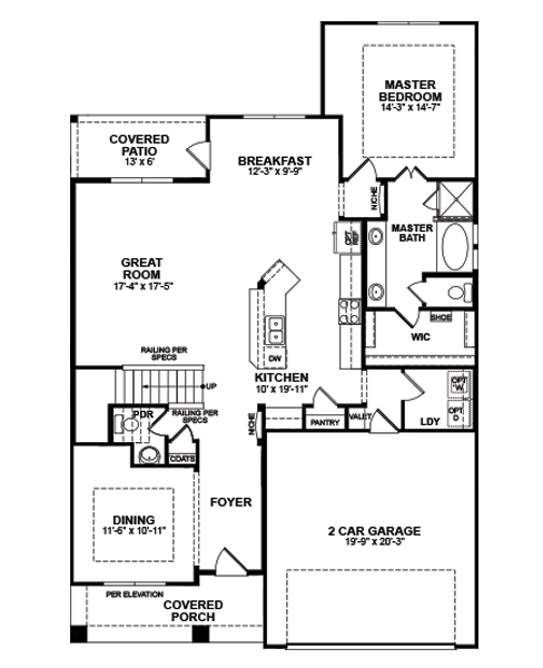 Brookhaven Home Plan in Lakes of Prosper, Prosper, TX | Beazer Homes ...