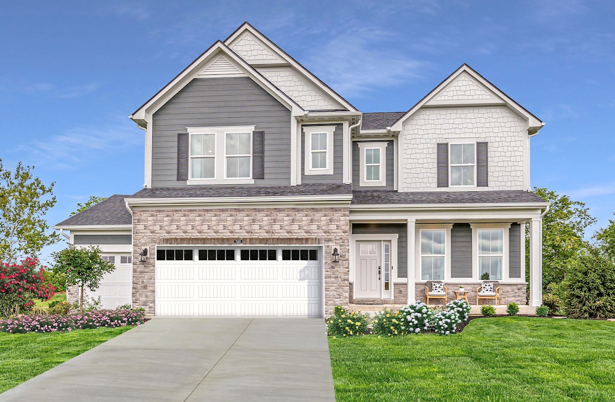 coastal exterior with 3-car garage