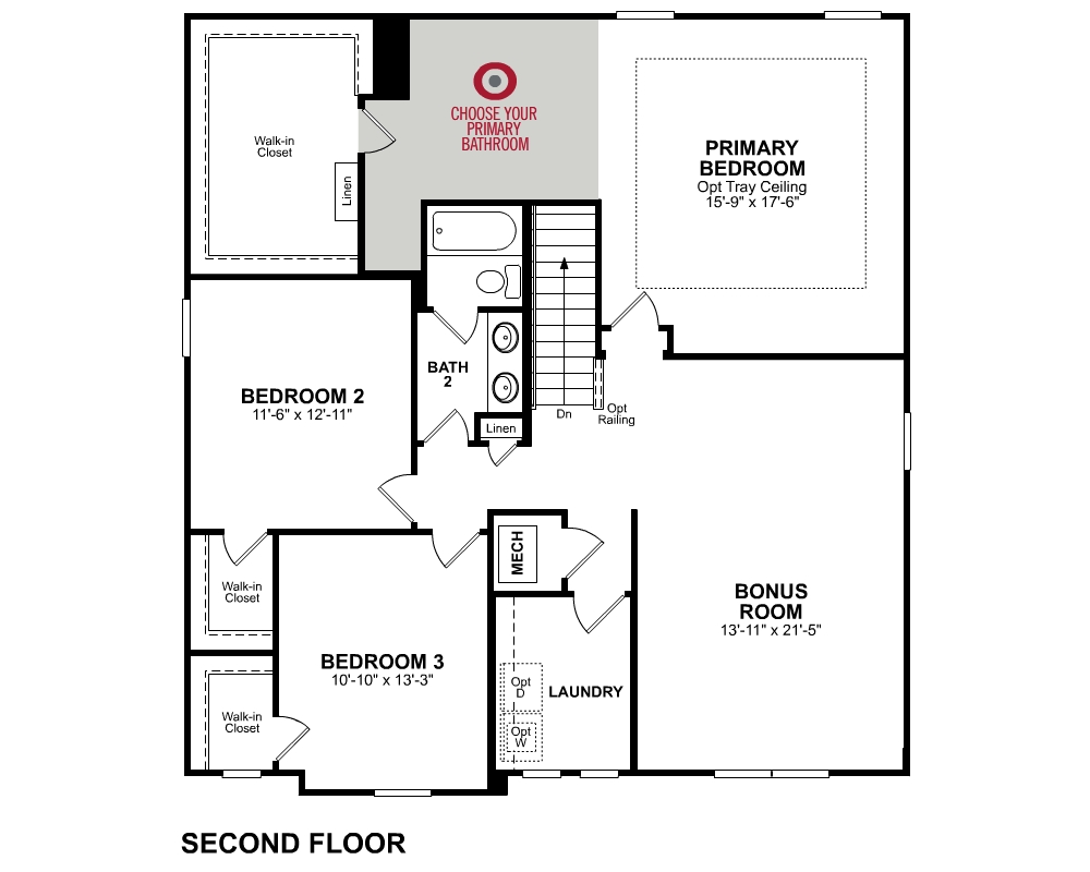 Main floor plan for 2nd Floor 