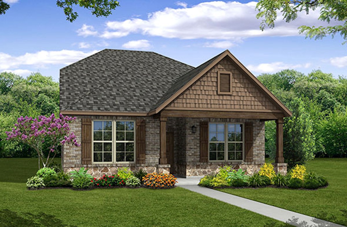 Eastland Home Plan in Valencia on the Lake, Little Elm, TX | Beazer ...