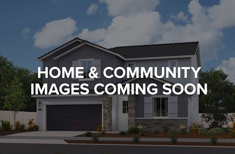 front exterior rendering of gray two-story home 