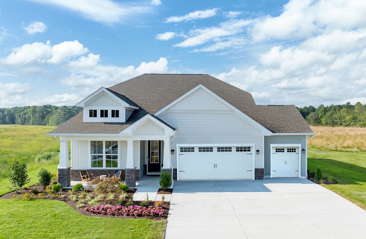 3-car garage single-family home exterior