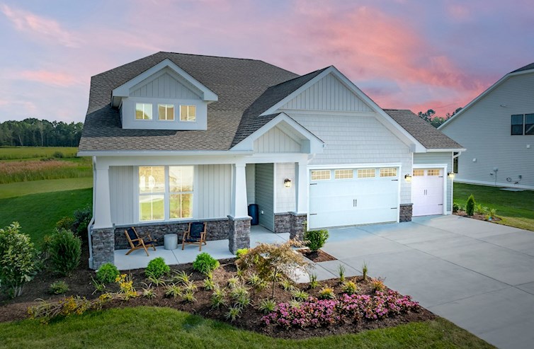 2-car garage single-family home exterior