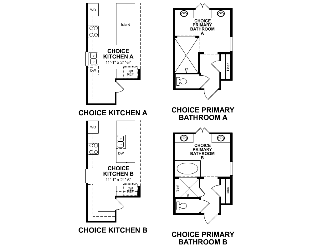 Choice options for 1st Floor