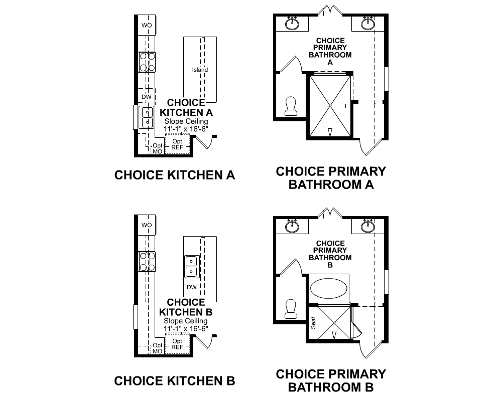 Choice options for 1st Floor