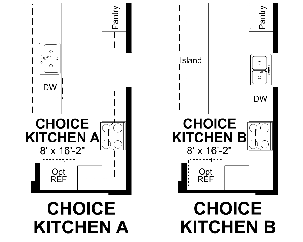 Choice options for 1st Floor