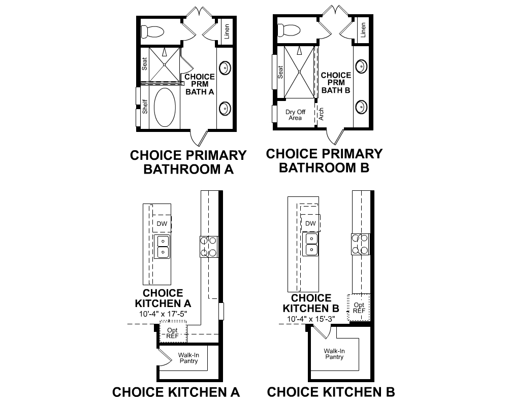 Choice options for 1st Floor