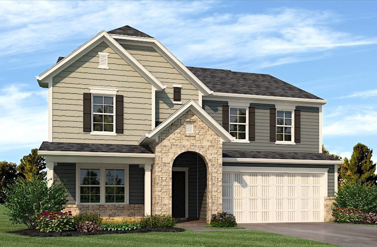 Juniper Home Plan in Heritage Trace, Greenwood, IN | Beazer Homes ...