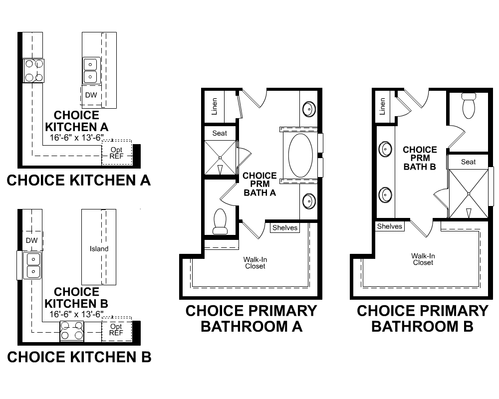 Choice options for 1st Floor