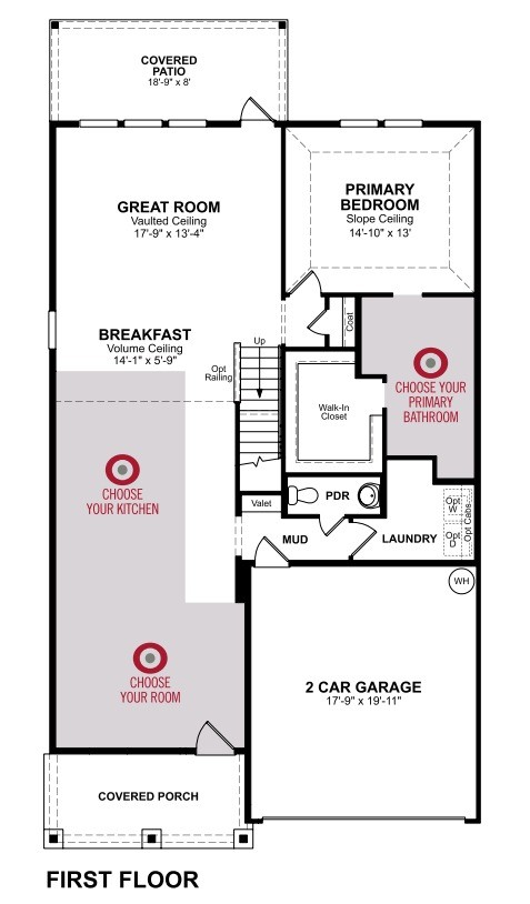 Main floor plan for 1st Floor
