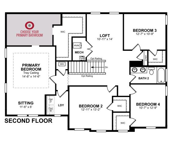 Main floor plan for 2nd Floor