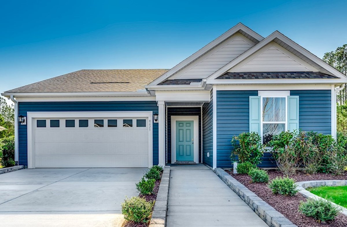 navy blue vinyl with light blue door