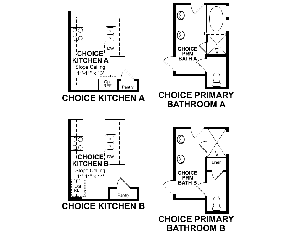Choice options for 1st Floor